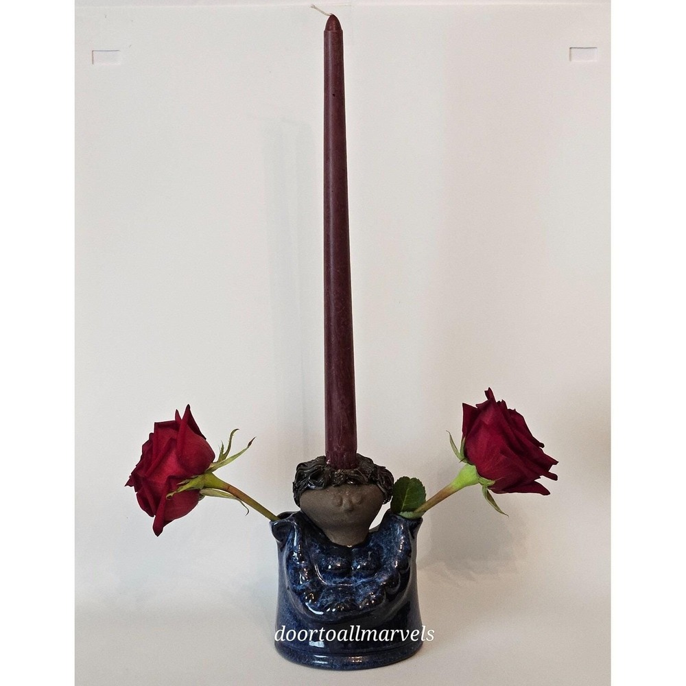 VTG MCM JIE Verkstad Sweden Granny Bud Vase Design by Aimo Nietosvuori Whimsical